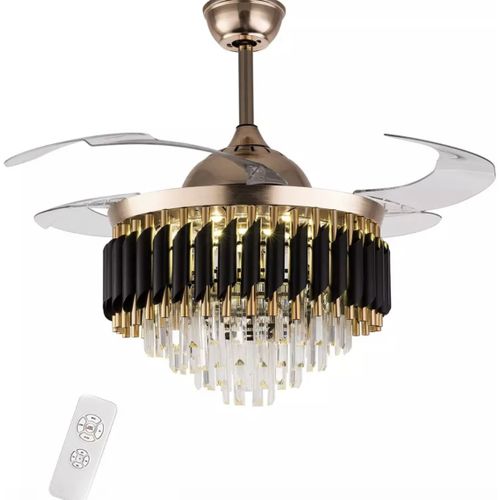 Quality Modern Fan Chandelier With Quiet 42 Inch Retractable Fan